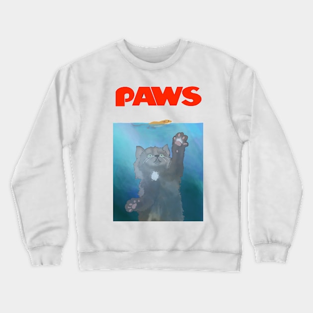 PAWS Crewneck Sweatshirt by emilyisnotamused 